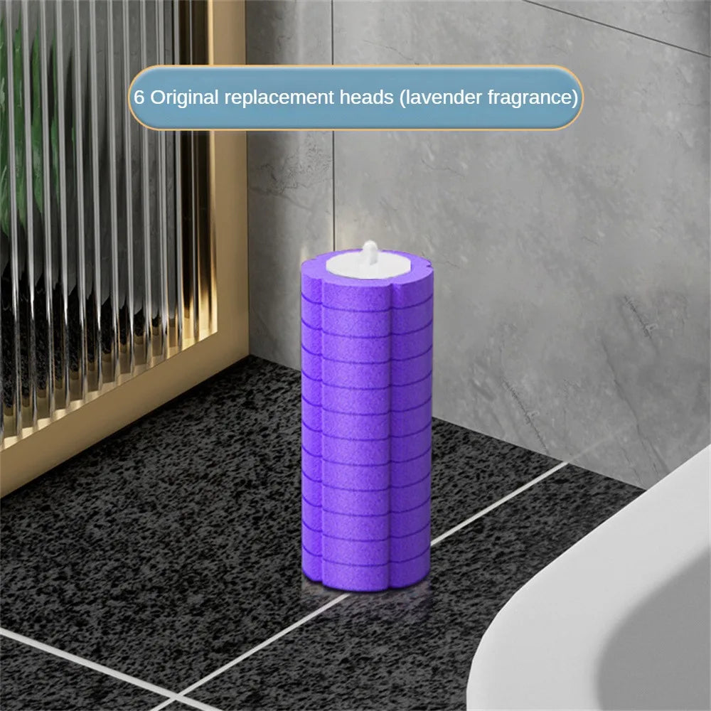 Cleaning Brush Set Transparent Wall-Mounted Brush Toilet Clean Toilet Brush Wall Mounted Toilet Brush Pp Sponge Disposable