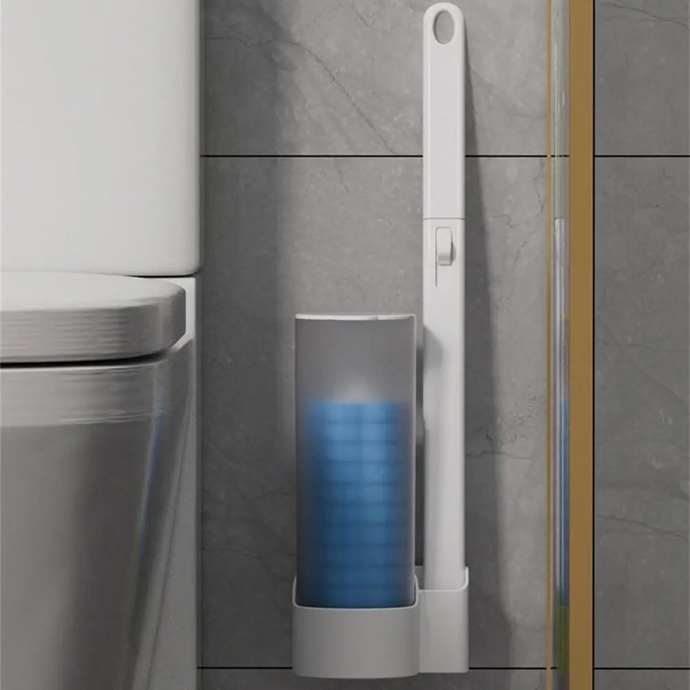 Cleaning Brush Set Transparent Wall-Mounted Brush Toilet Clean Toilet Brush Wall Mounted Toilet Brush Pp Sponge Disposable