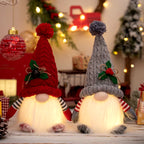 30Cm Glowing Gnome Christmas Decorations 2024 Faceless Plush Dolls Elf Home Ornaments Navidad New Year 2024 Gift