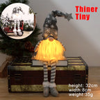 30Cm Glowing Gnome Christmas Decorations 2024 Faceless Plush Dolls Elf Home Ornaments Navidad New Year 2024 Gift