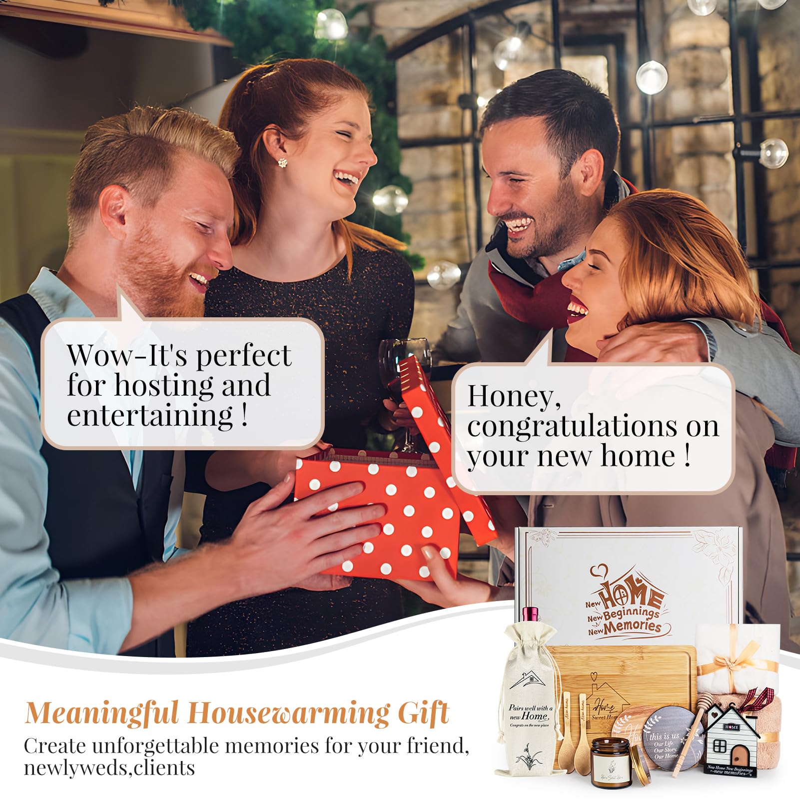 House Warming Gifts New Home,11 Pcs New Home Gift Ideas Basket,Housewarming Gifts,Closing Gifts for Home buyer,Couple, Women,New Homeowners