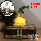 30Cm Glowing Gnome Christmas Decorations 2024 Faceless Plush Dolls Elf Home Ornaments Navidad New Year 2024 Gift